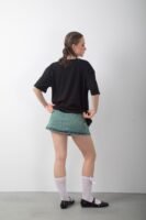 Punk Baskılı Oversize Tişört