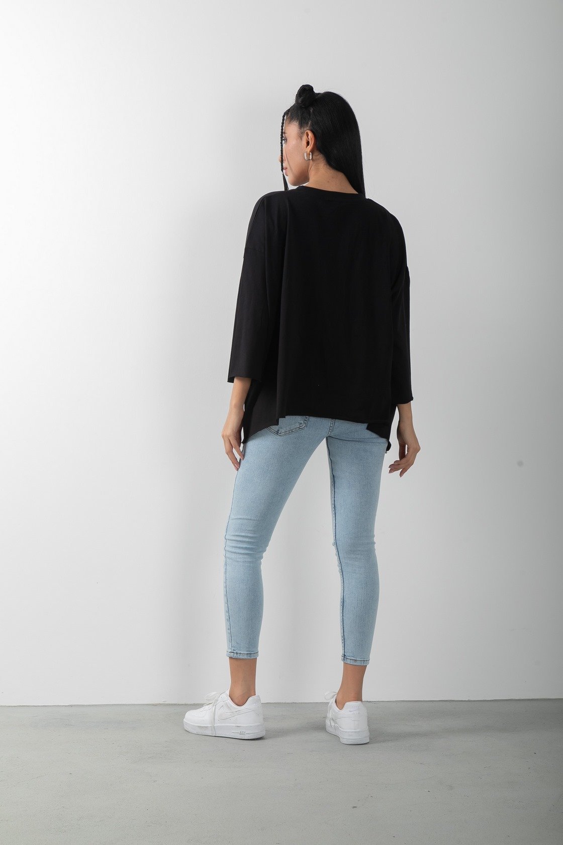 Influencer Baskılı Oversize Tişört