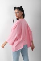 Oversize Taş Baskılı Girls Tişört