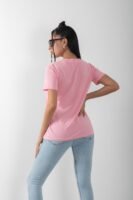 Likralı Baskılı Penye Tişört