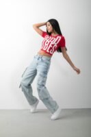 Tasarım Kargo Jean Denim Pantolon