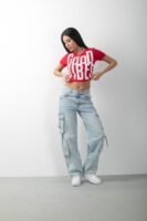 Tasarım Kargo Jean Denim Pantolon