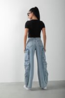Cut Out Tasarım Jean Denim Pantolon